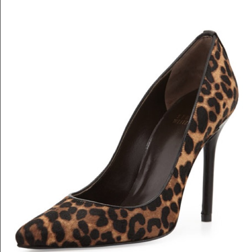 Brand new Stuart Weitzman Leopard Print Heels 8